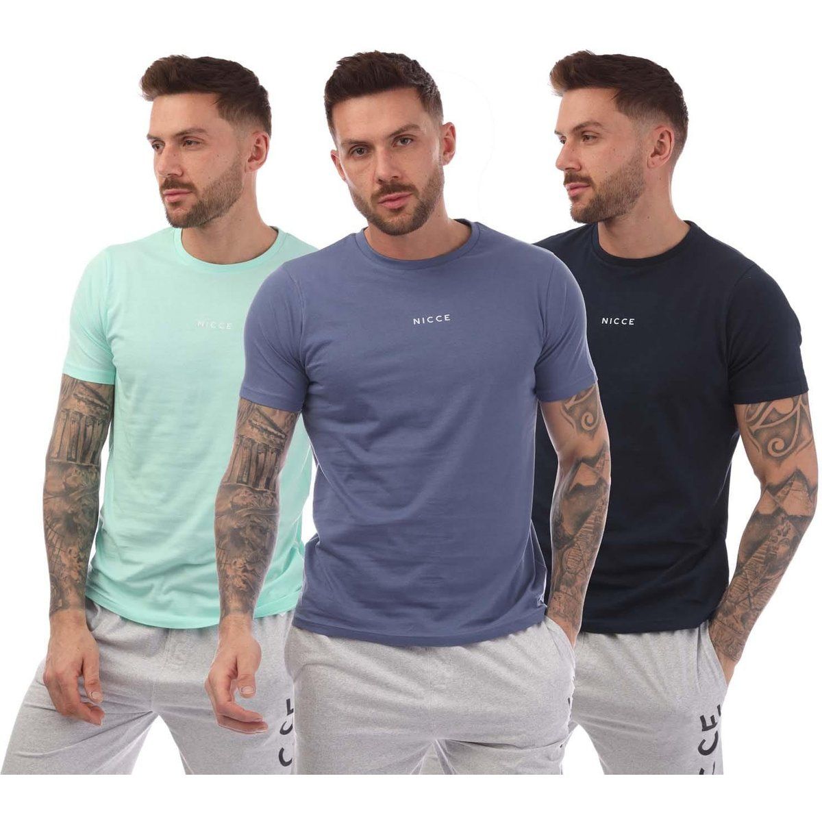 Herren T-Shirt Pack mit Rundhalsausschnitt