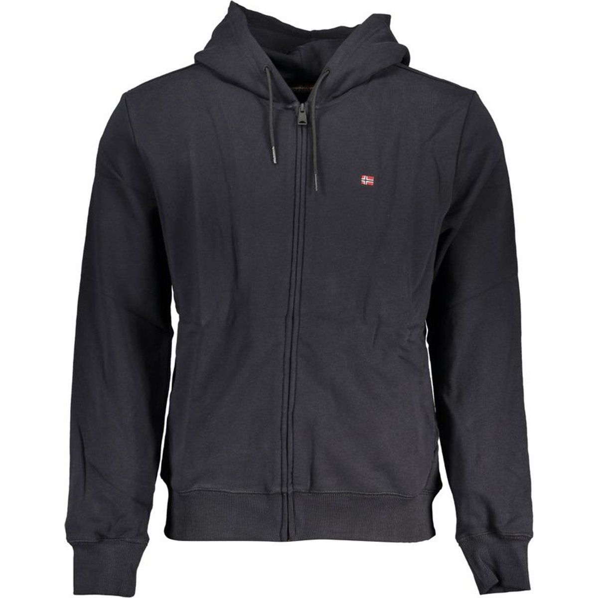 Lässiger Zip-Hoodie mit Logo-Patch