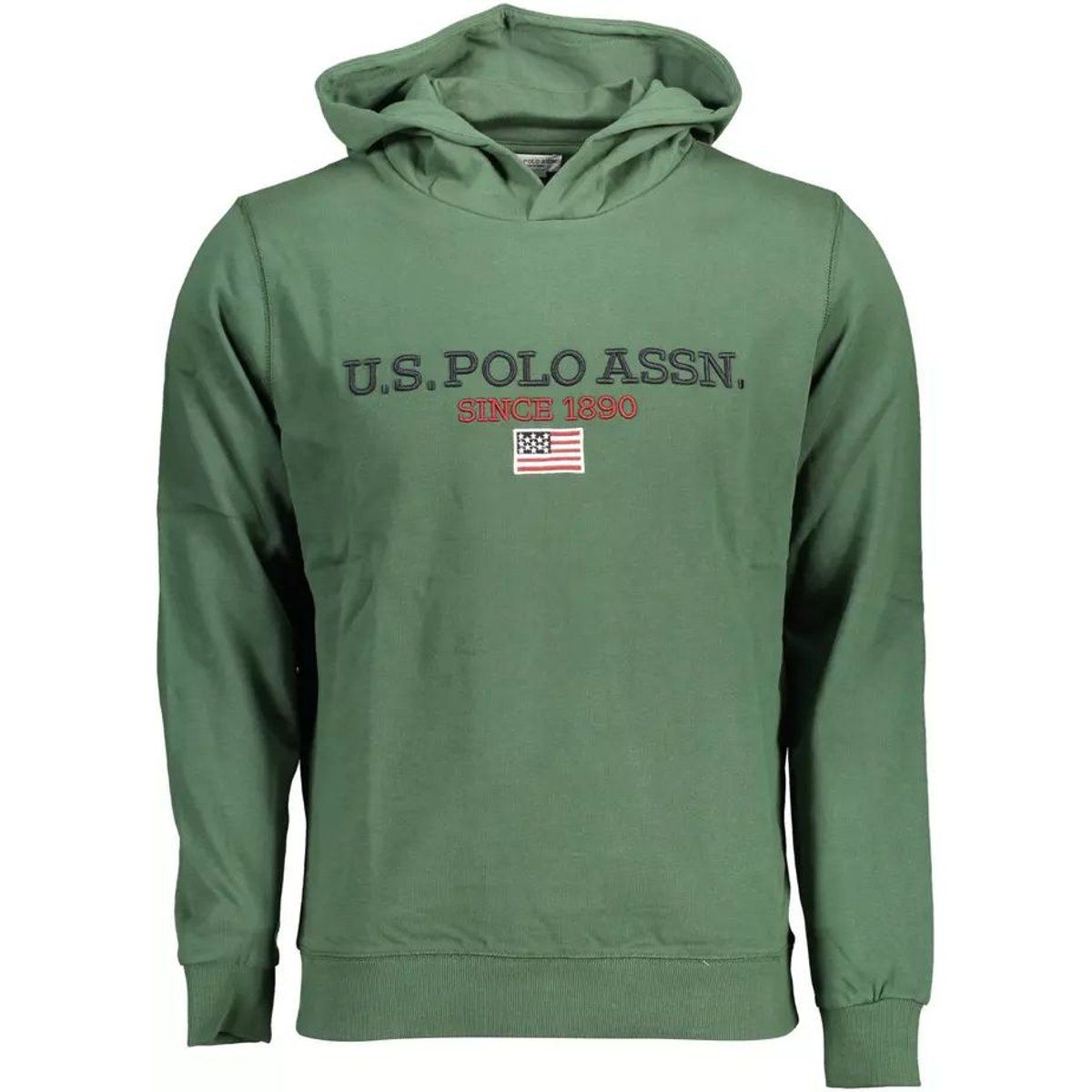Klassischer Logo-Hoodie mit Flaggen-Detail