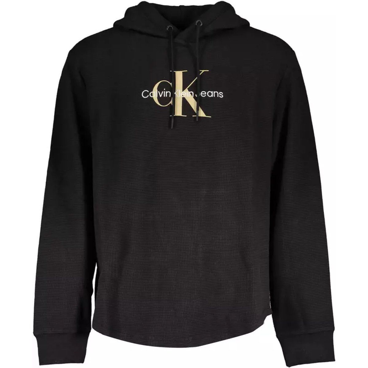 Herren Waffelstrick Logo-Kapuzenpullover