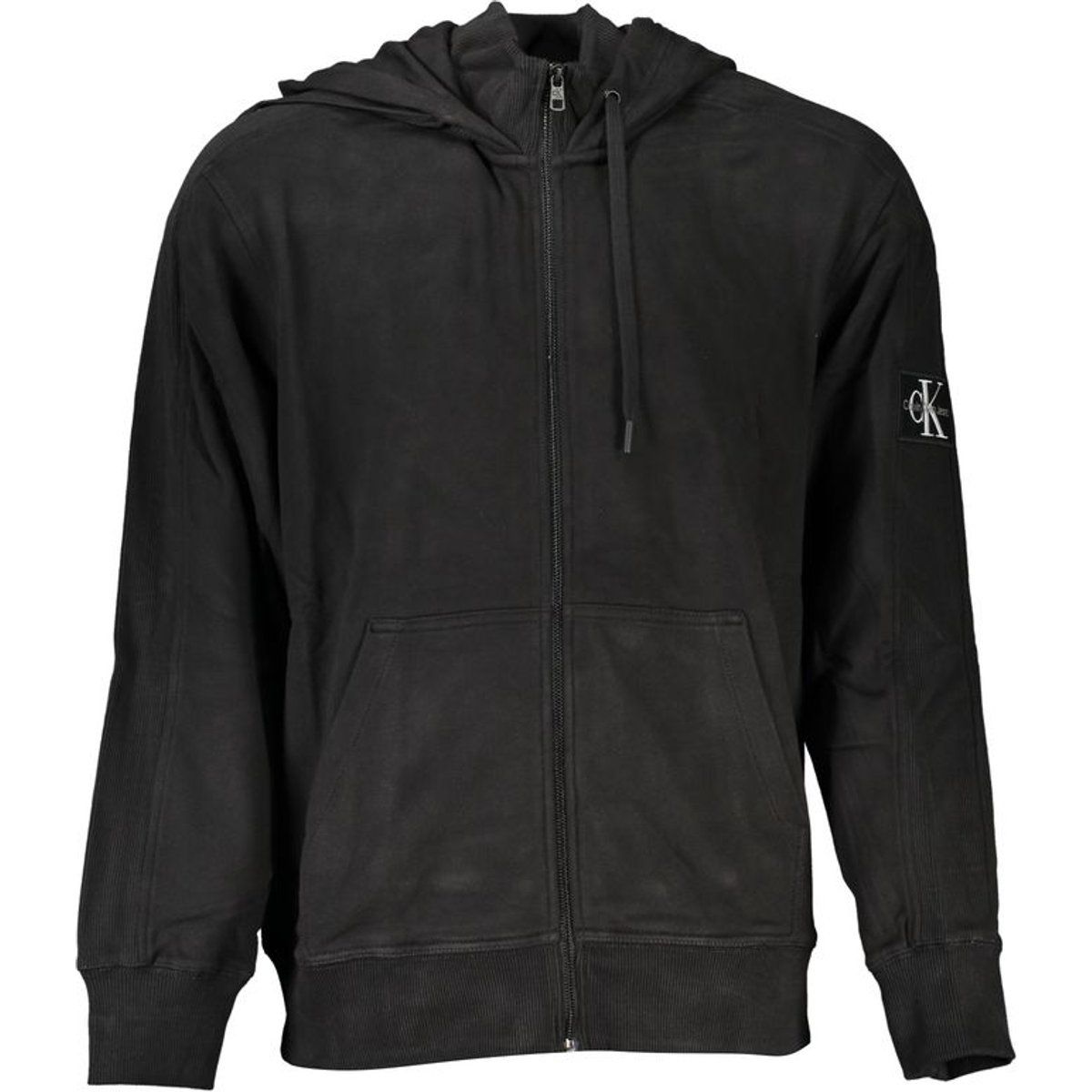 Lässiger Zip-Hoodie aus Baumwollmischung