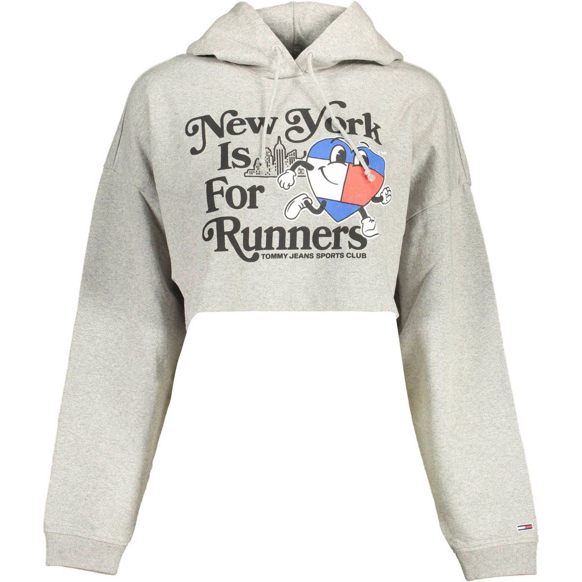 Cropped-Hoodie mit New-York-Print