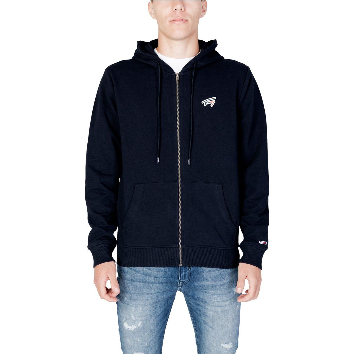 Herren-Freizeit-Kapuzenpullover mit Reißverschluss