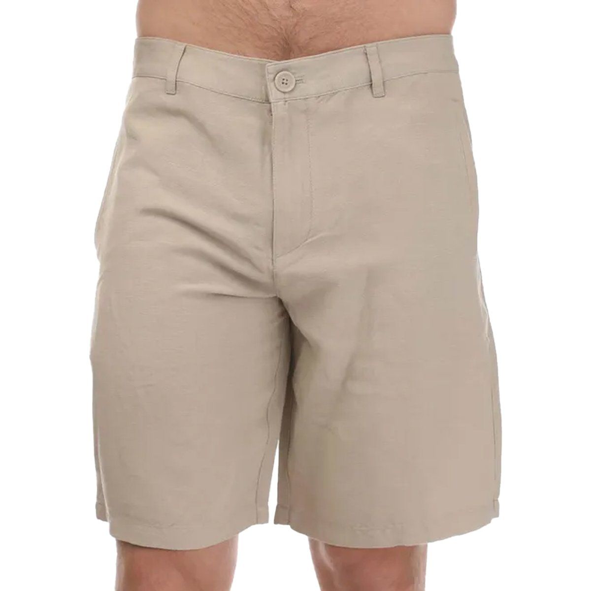 Beige Twill-Webart Chino Shorts