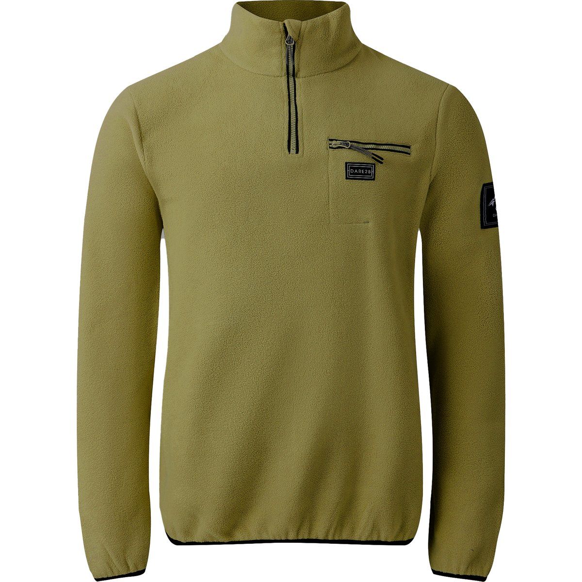 Fleece-Pullover mit halbem Reißverschluss