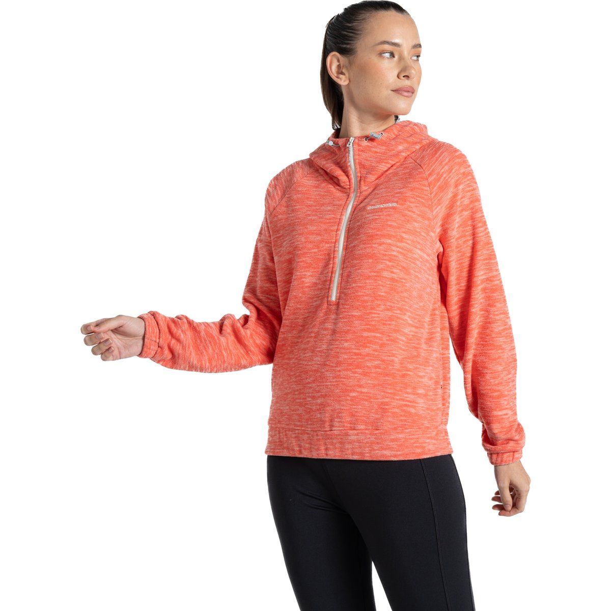Craghoppers - "Esk" Fleece-Oberteil mit halbem Reißverschluss für Damen (Dunkle Koralle)
