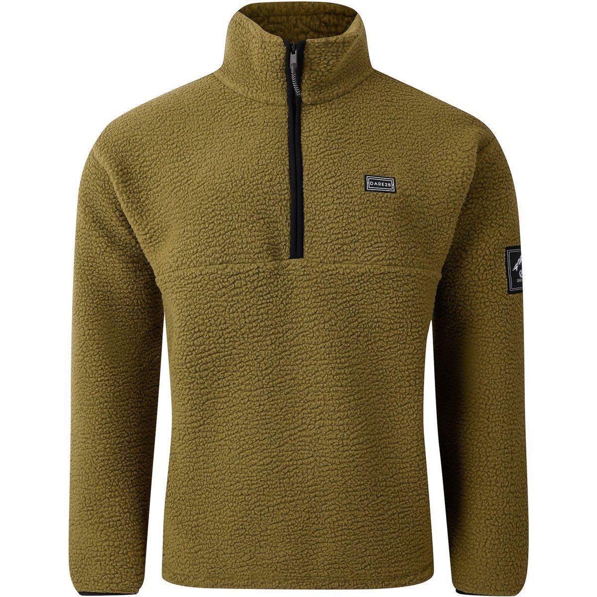 Herren Teddyfleece Jacke Olivgrün
