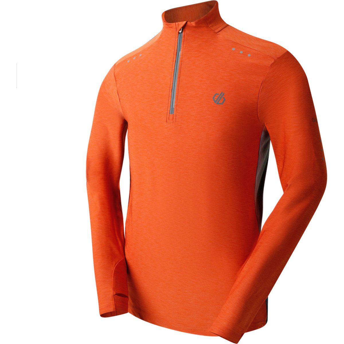 Herren Langarmshirt mit halbem Reißverschluss