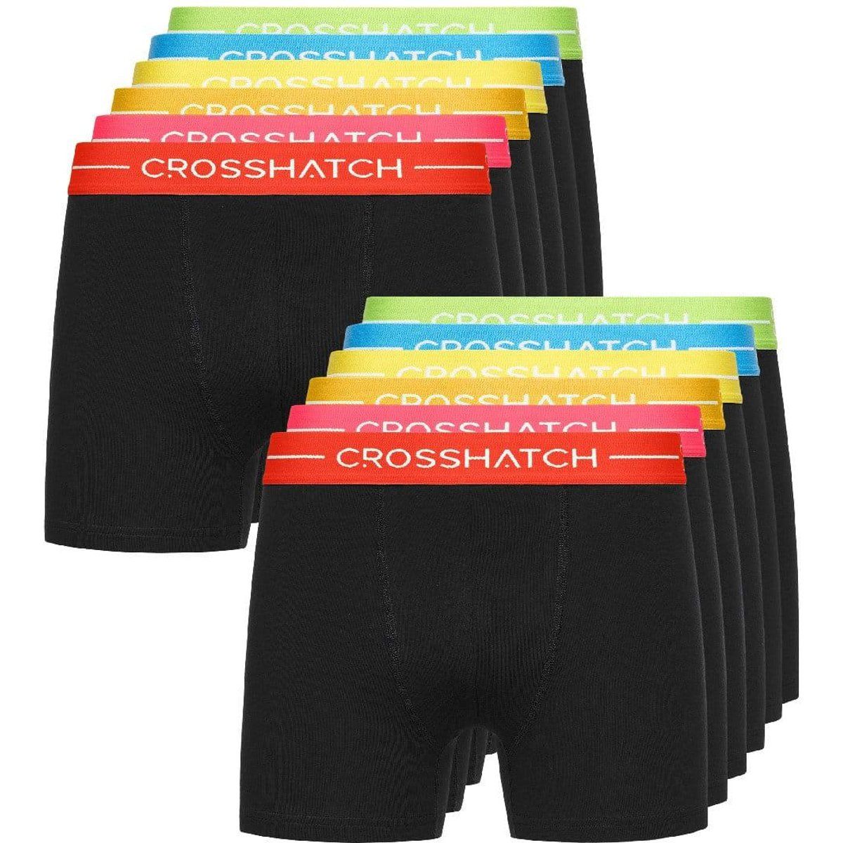 Schwarze Stretch-Baumwoll-Boxershorts für Herren