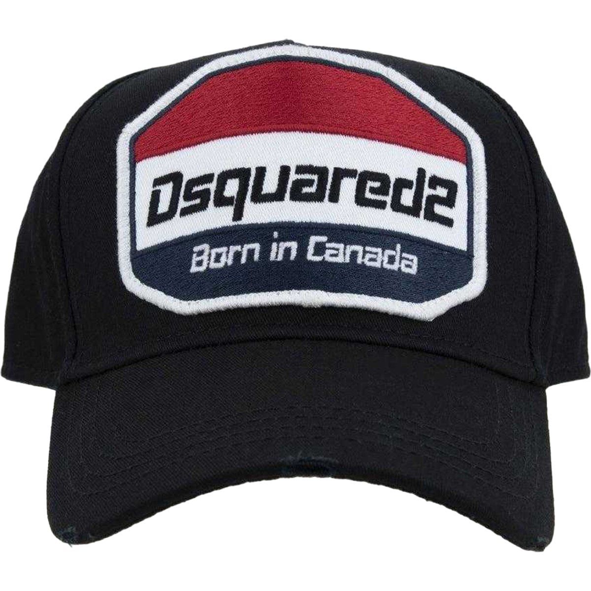 DSquared2 Born In Canada Logo Cap (Schwarz)