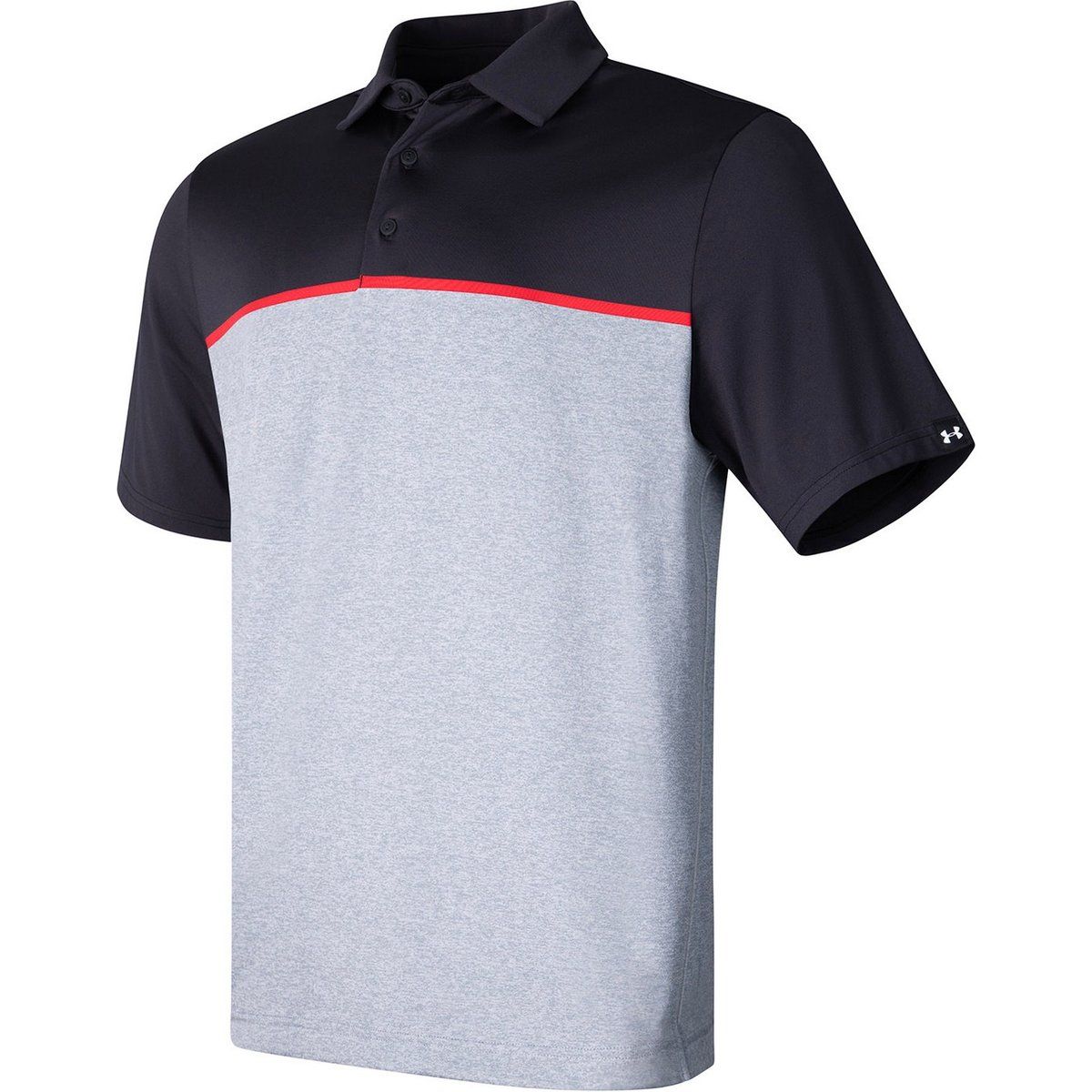Under Armour - "Playoff 3.0" Poloshirt für Herren (Rot/Schwarz)