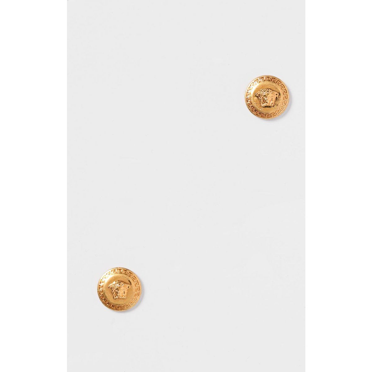 Versace Goldfarbene Medusa Kopf Ohrstecker