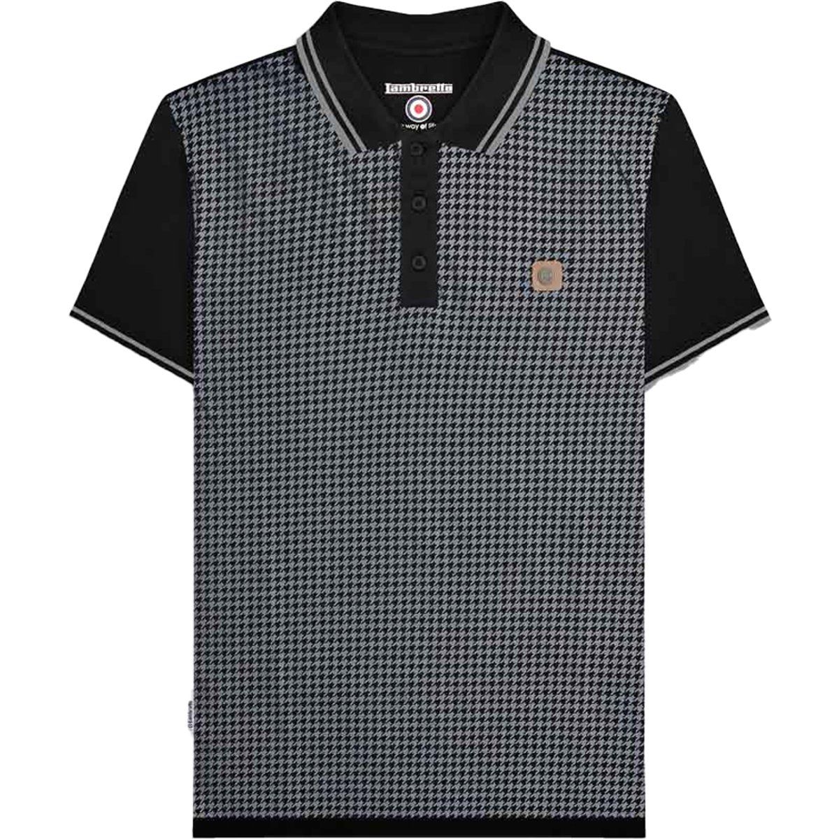 Lambretta - "SS24" Poloshirt für Herren (Schwarz/Eisen)