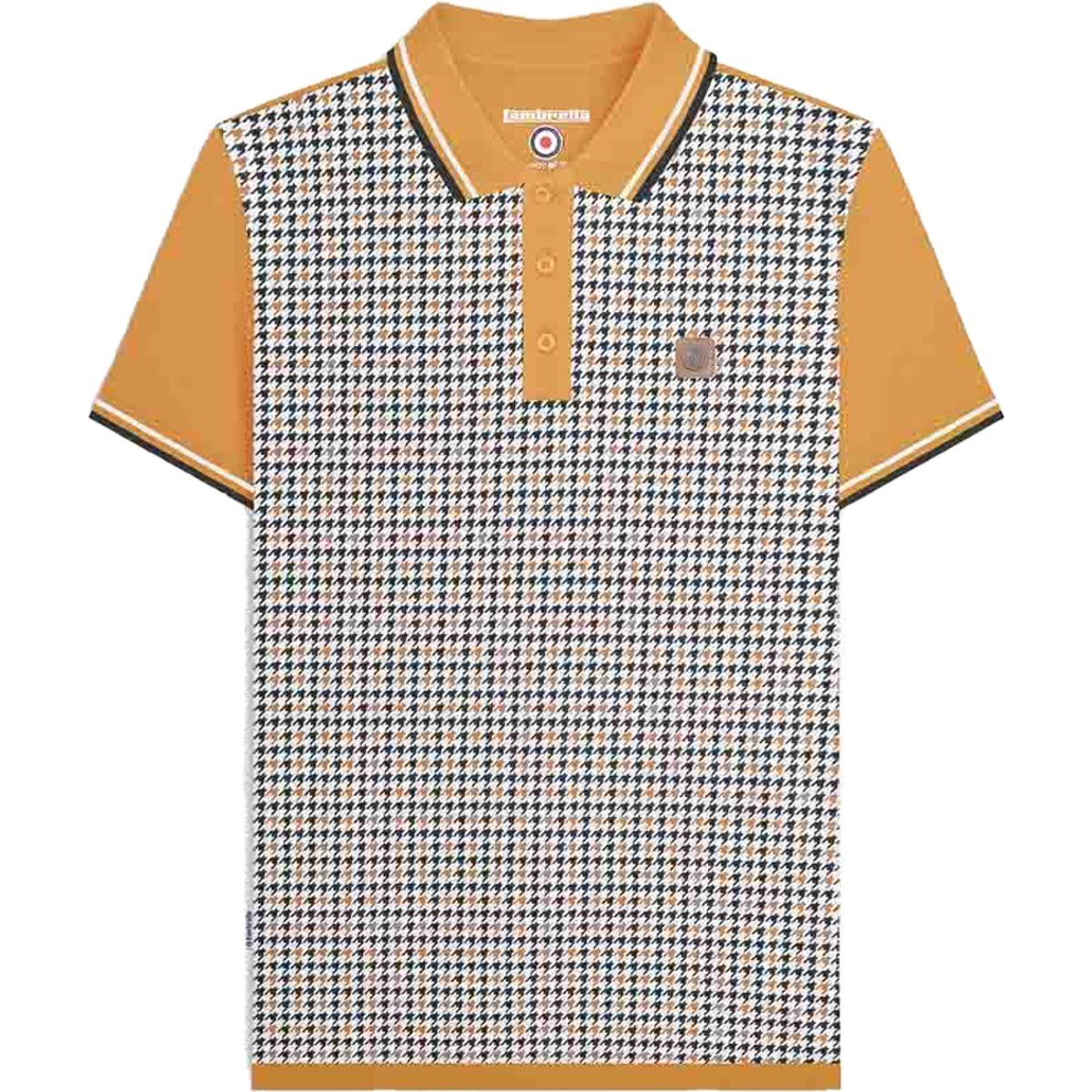 Poloshirt mit Hahnentritt-Front