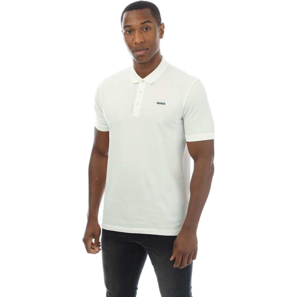 Herren Regular-Fit Unifarben Poloshirt
