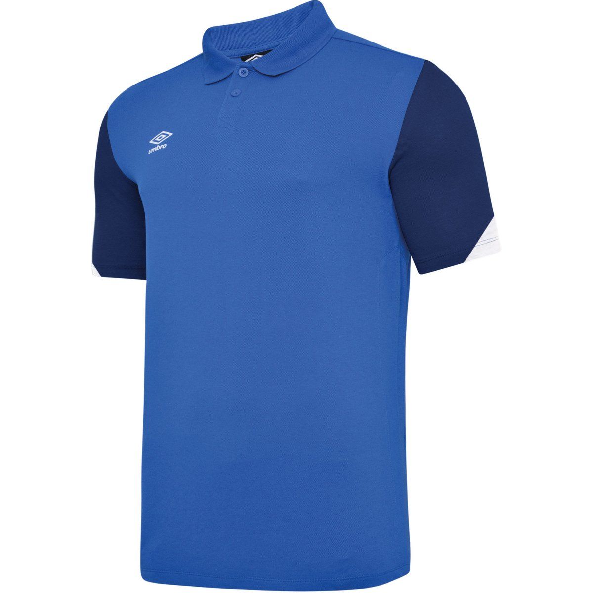 Umbro - "Total" Poloshirt für Herren - Training (Königsblau/Dunkel-Marineblau/Weiß)