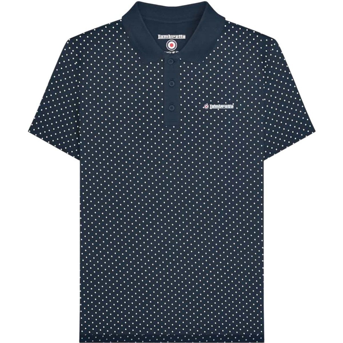 Poloshirt in großen Größen mit Polka Dot Muster