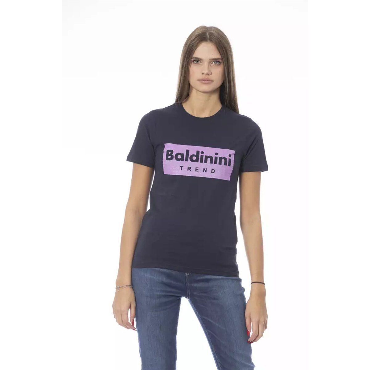 Baumwoll T-Shirt mit Grafikprint