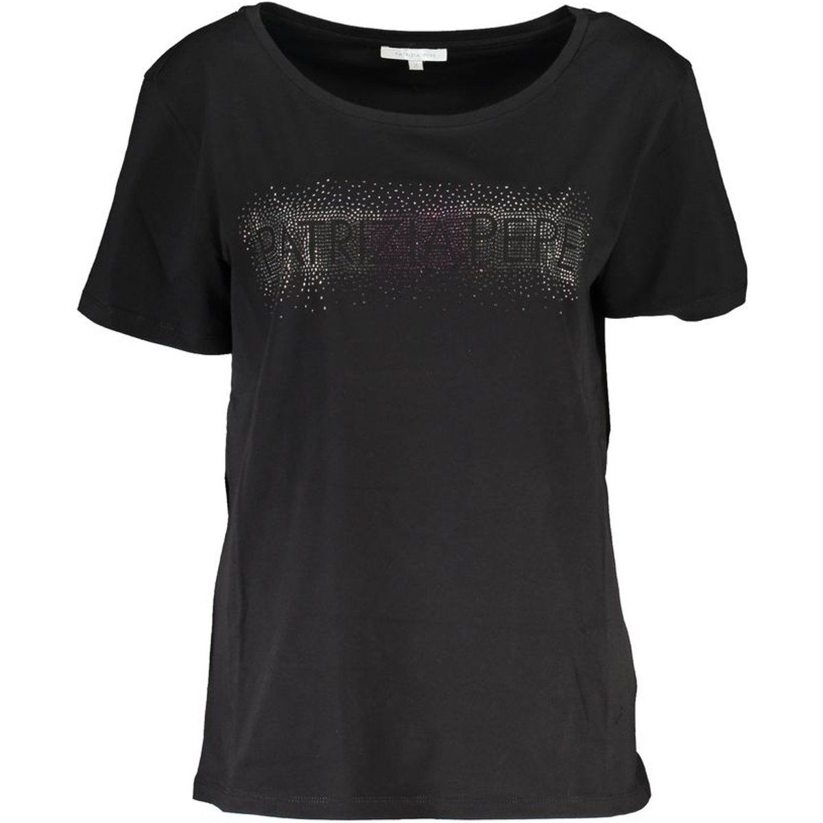Klassisches Kurzarm-T-Shirt mit Strasslogo