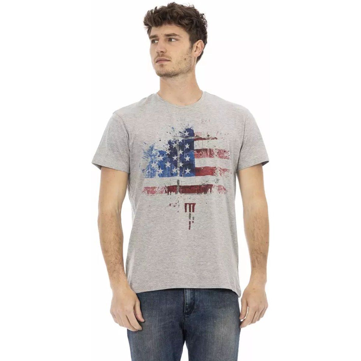 Lässiges T-Shirt mit amerikanischer Flagge