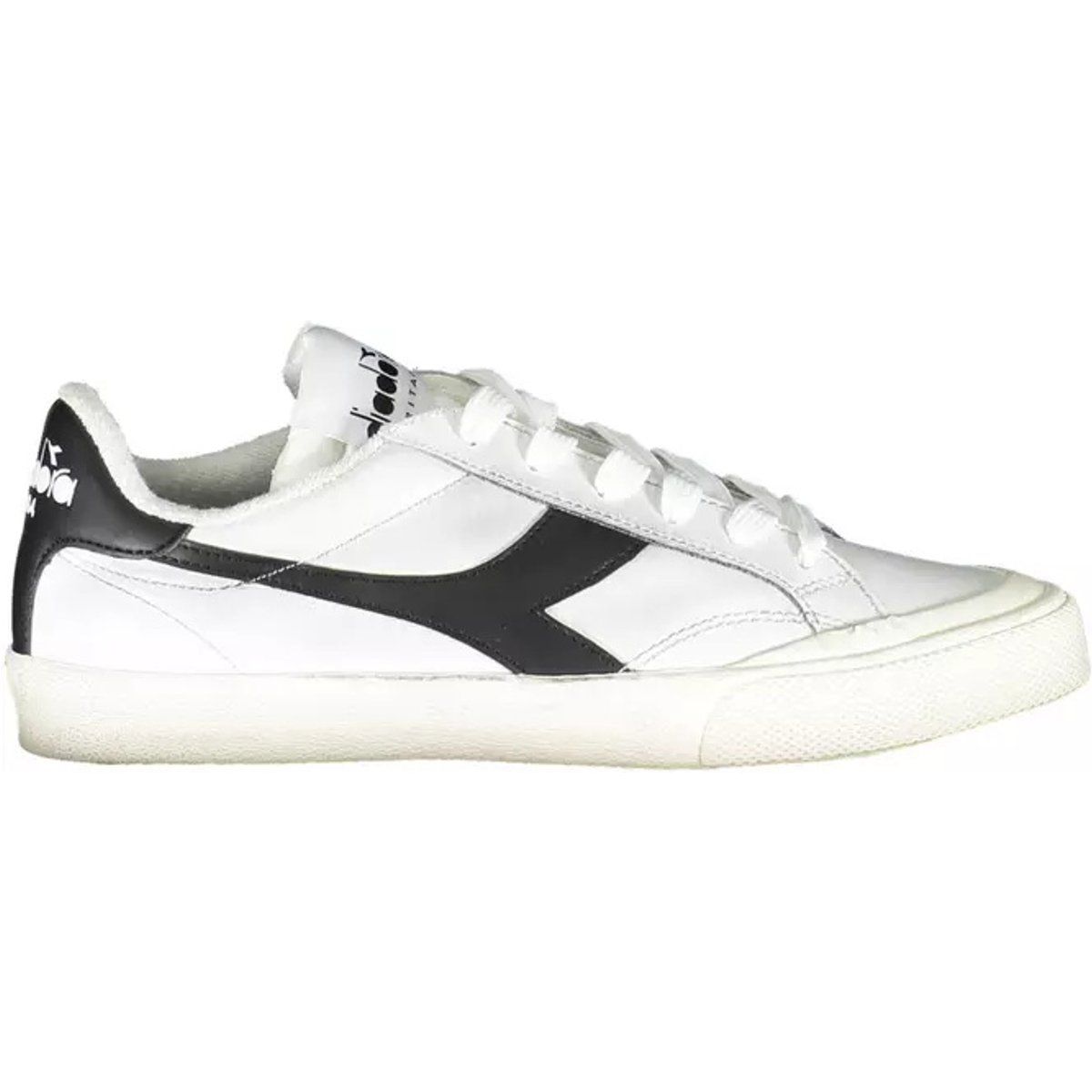 Klassischer Leder-Low-Top Court Sneaker