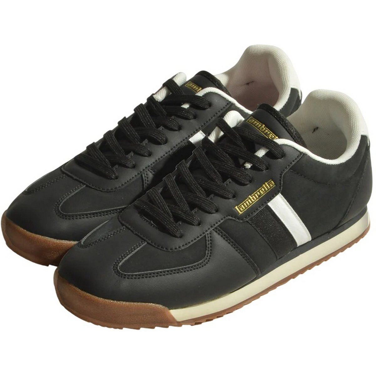 Lambretta Herren Diego Sneakers (Schwarz/Weiß)