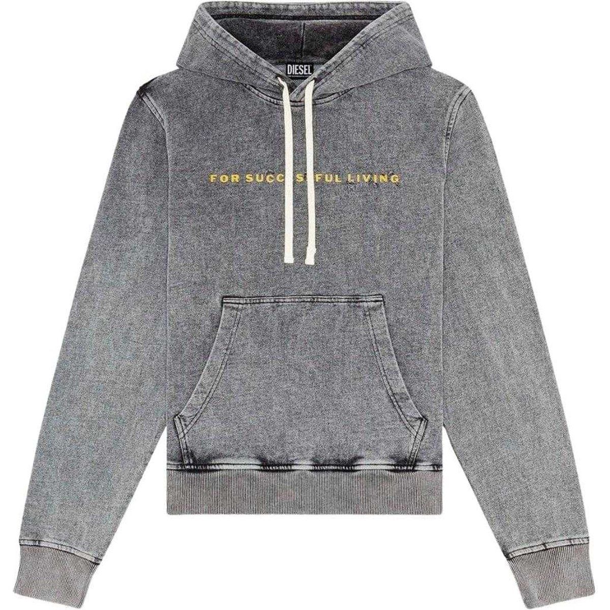 Diesel - Kapuzenpullover für Herren (Grau Ausgeblichen)