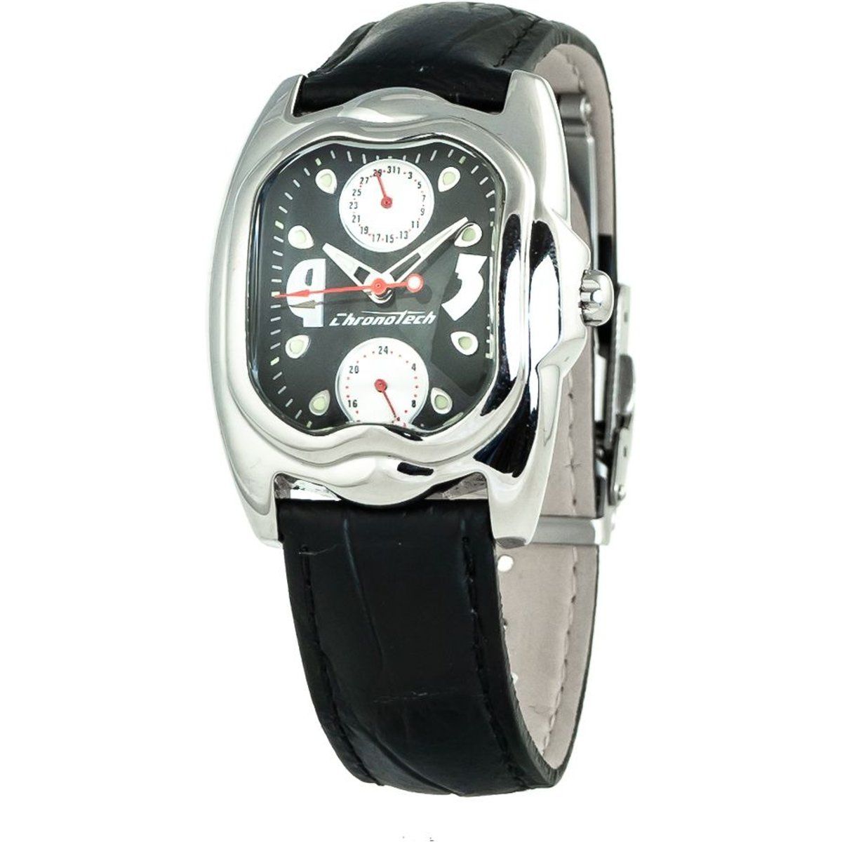 Chronotech Herrenuhr mit rechteckigem Zifferblatt