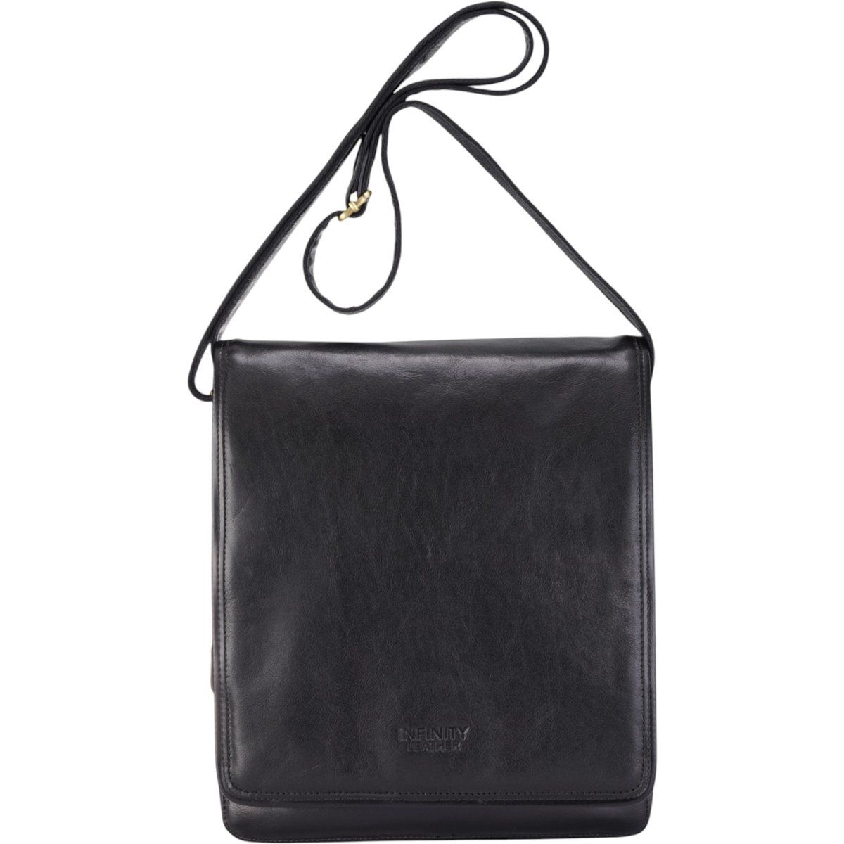Klassische Leder Messenger Bag Umhängetasche