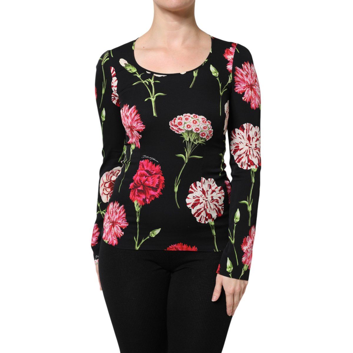 Bluse mit floralem Druck und langen Ärmeln