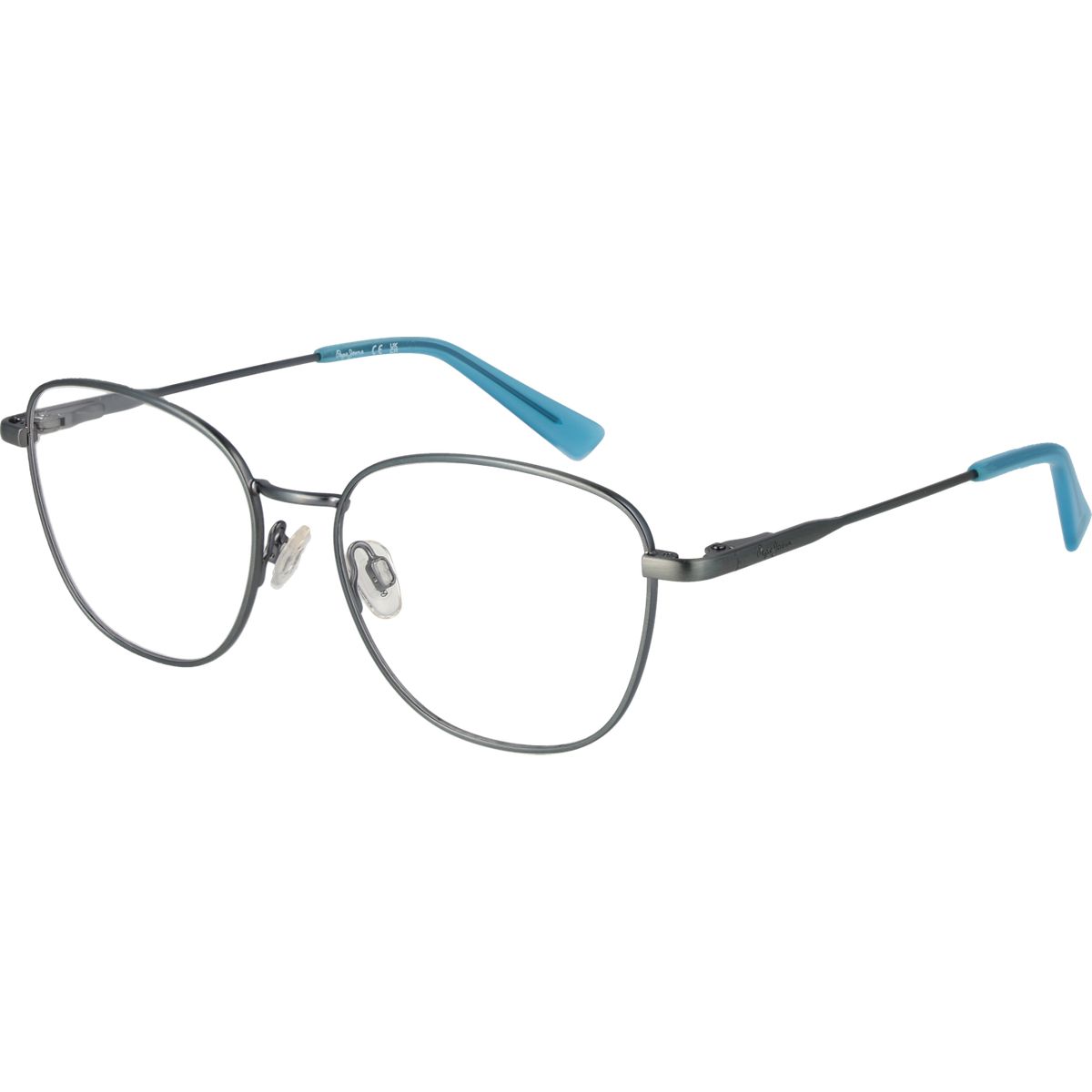 Dünne Metallbrille in Panto-Form