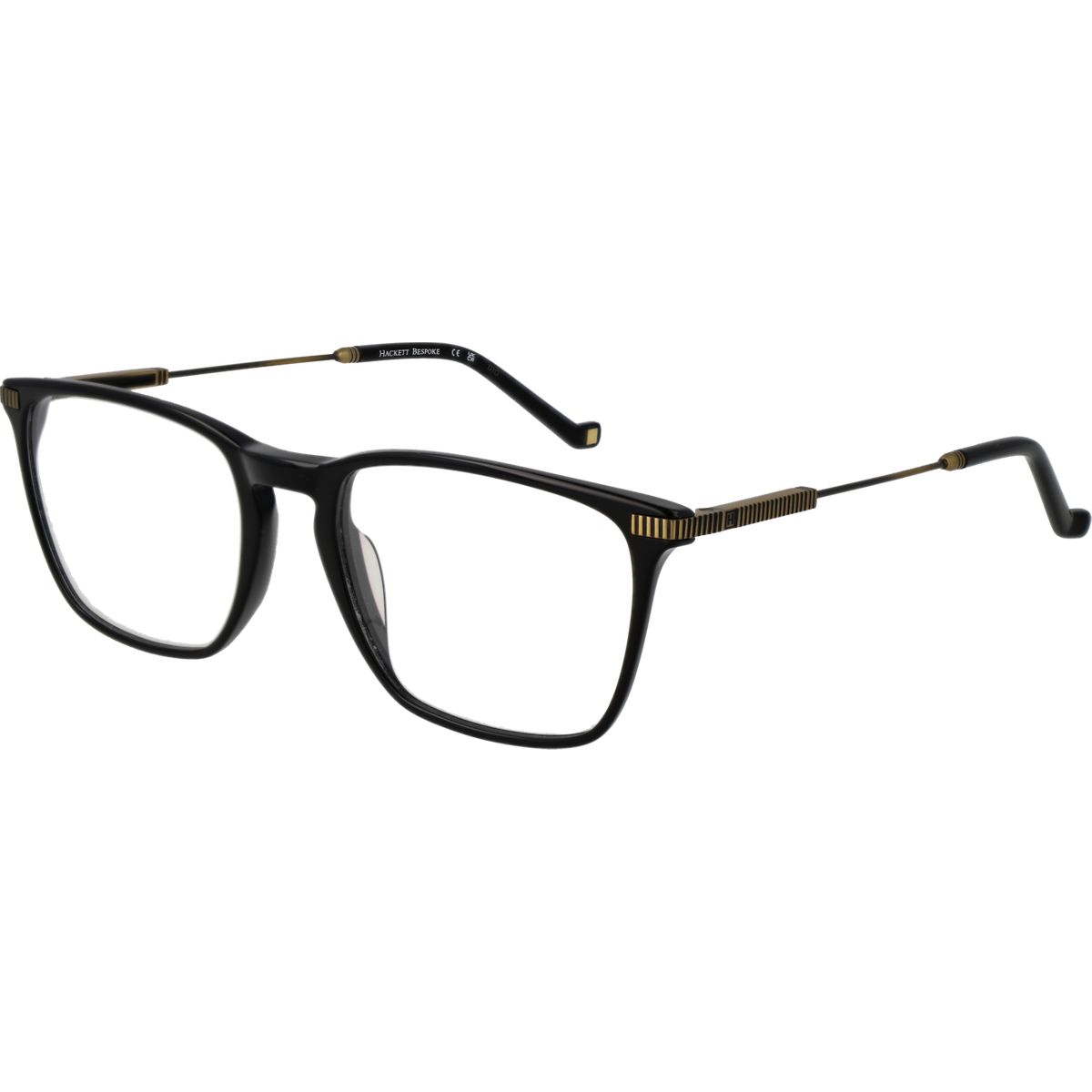 Rechteckige schwarze Vollrand-Brille