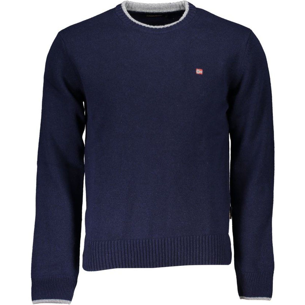 Klassischer Strickpullover mit Rundhalsausschnitt