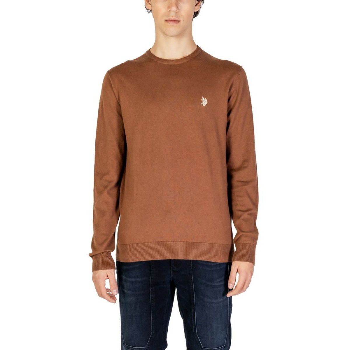 Rundhals Pullover mit langen Ärmeln