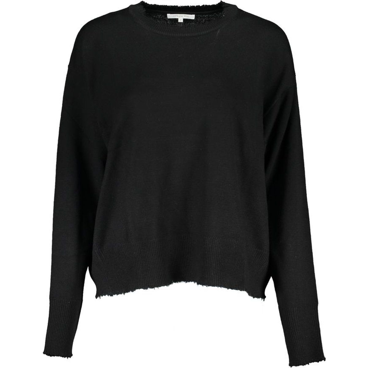 Entspannter Merinowolle Rundhals-Pullover