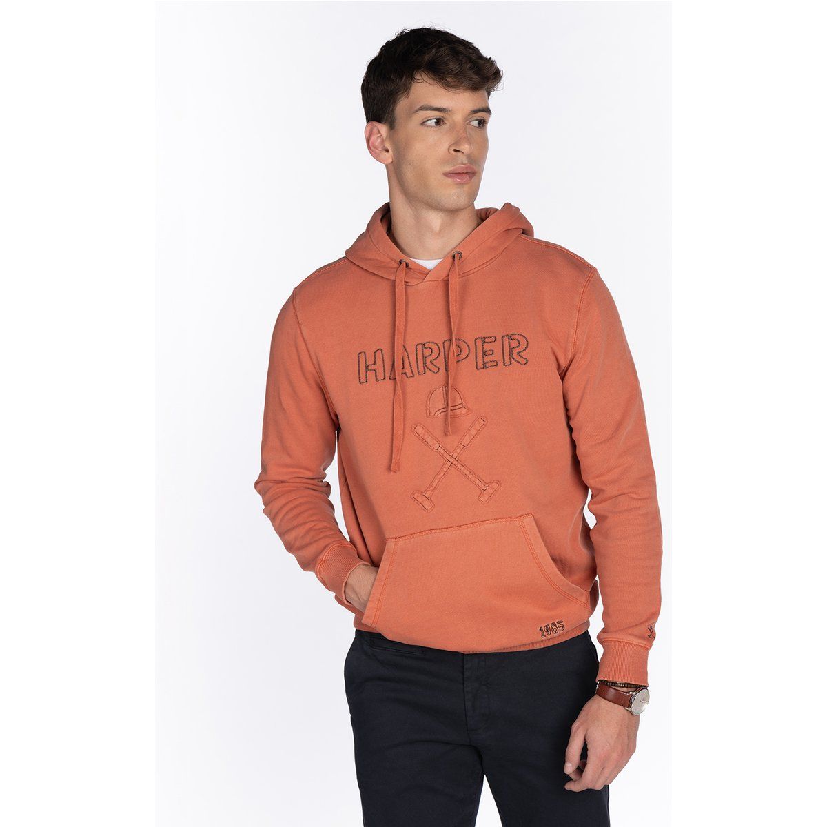 Hoodie mit Grafikprint im Vintage-Stil