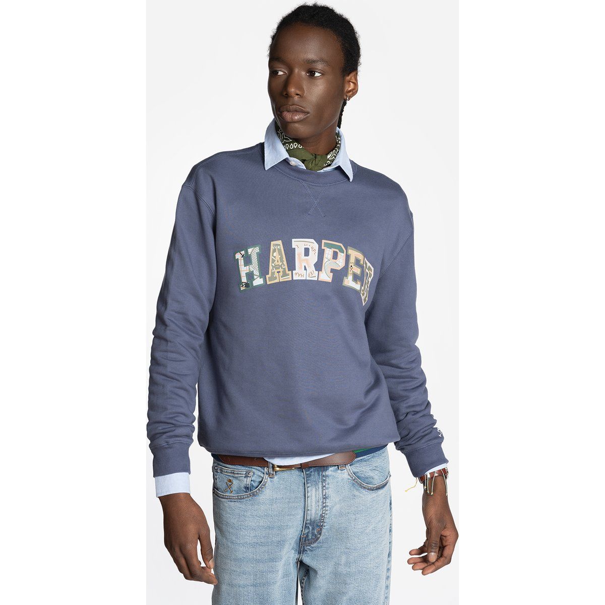 Sweatshirt mit Rundhalsausschnitt und entspannter Passform