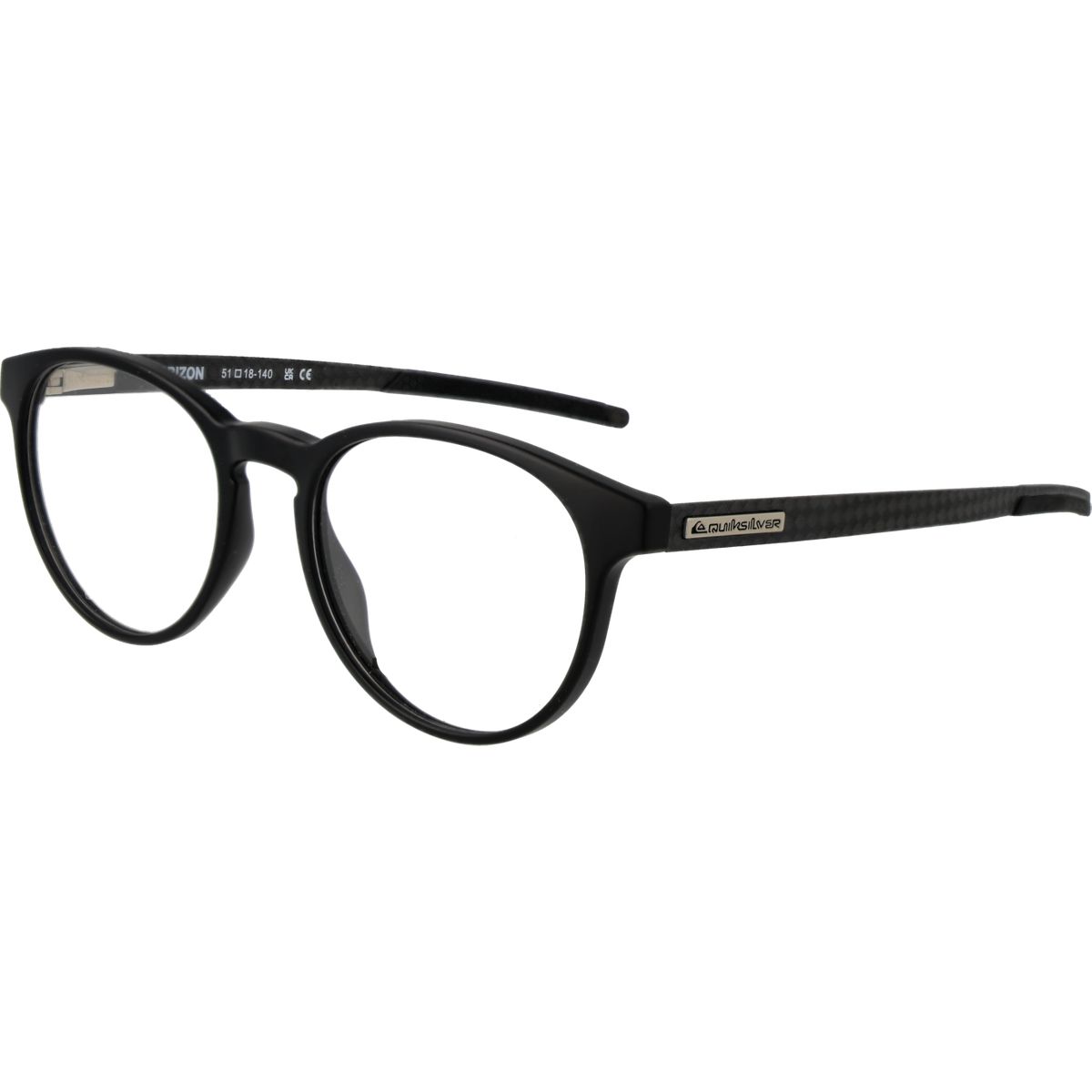 Matte Schwarze Vollrand-Runde Brille