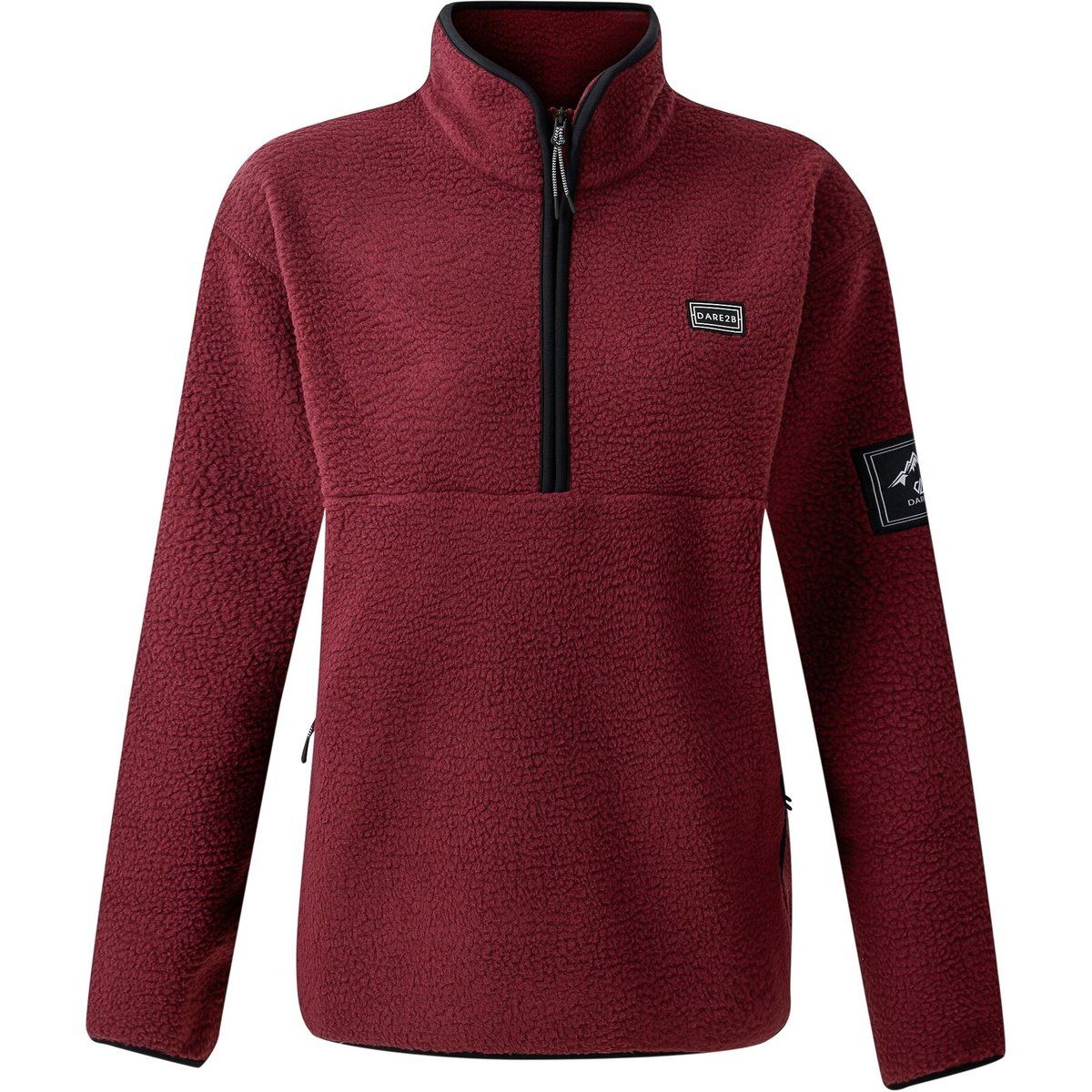 Damen Fleece-Pullover mit halbem Reißverschluss