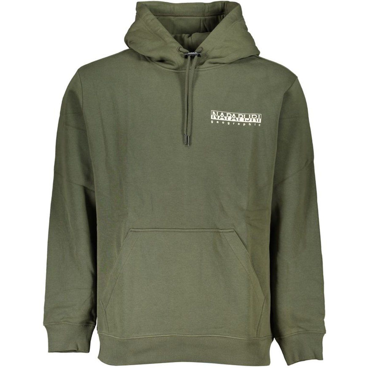 Lockerer Olivgrüner Hoodie