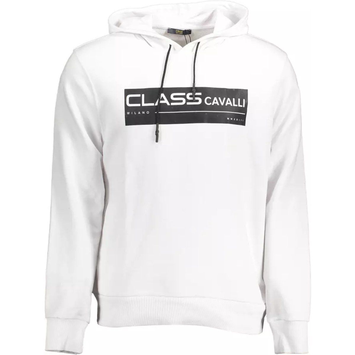 Class Cavalli Baumwoll-Hoodie mit Logo