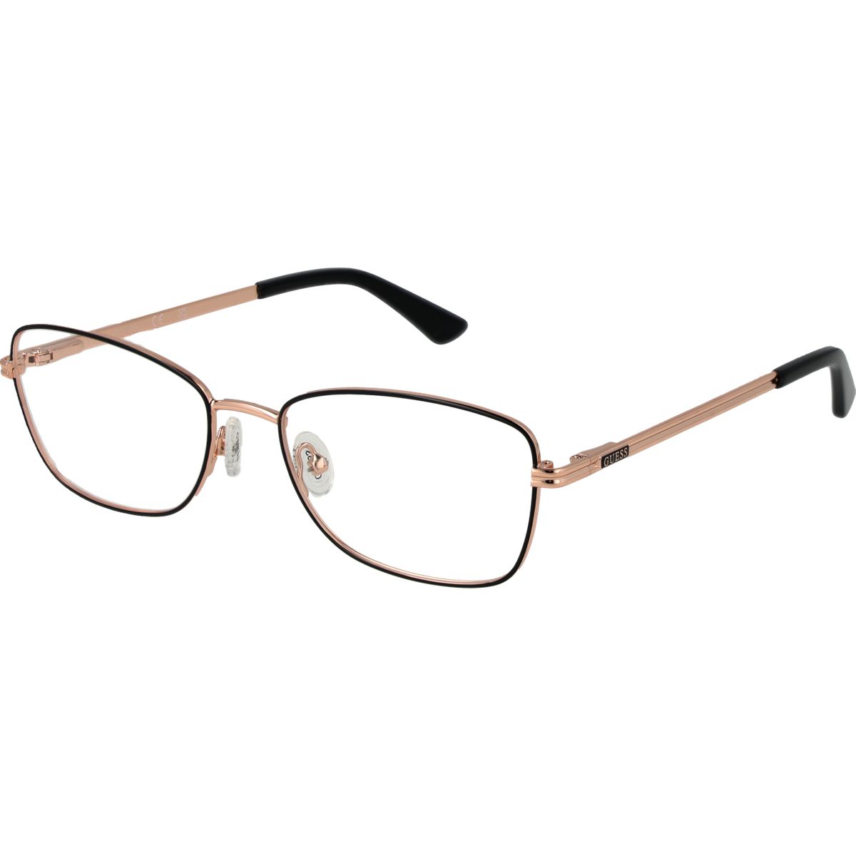 Rechteckige Metall-Vollrandbrille