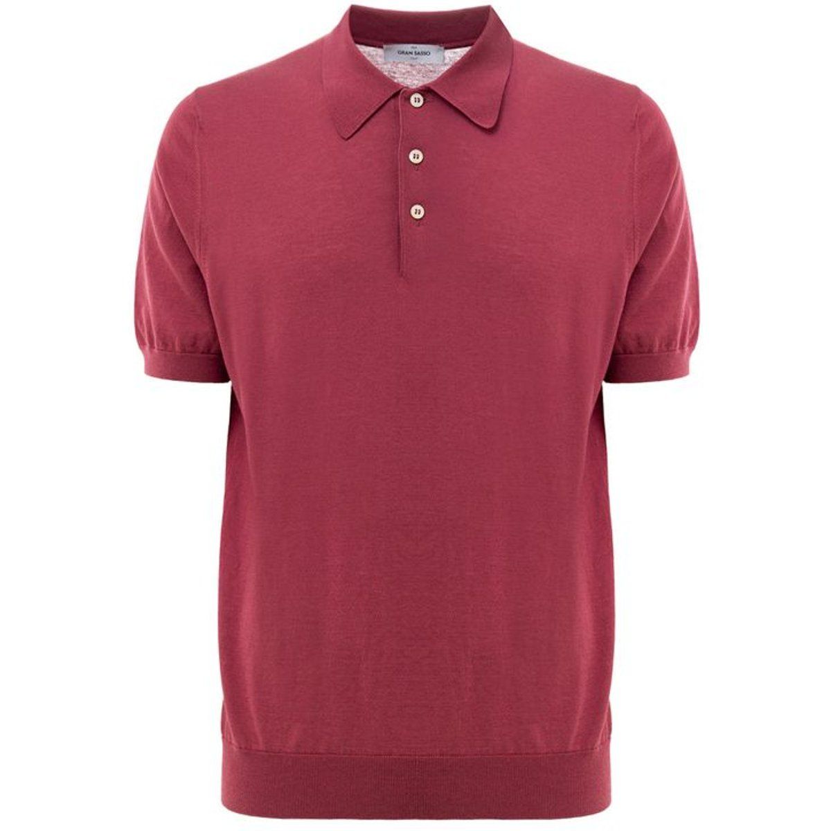 Gestricktes Kurzarm-Poloshirt