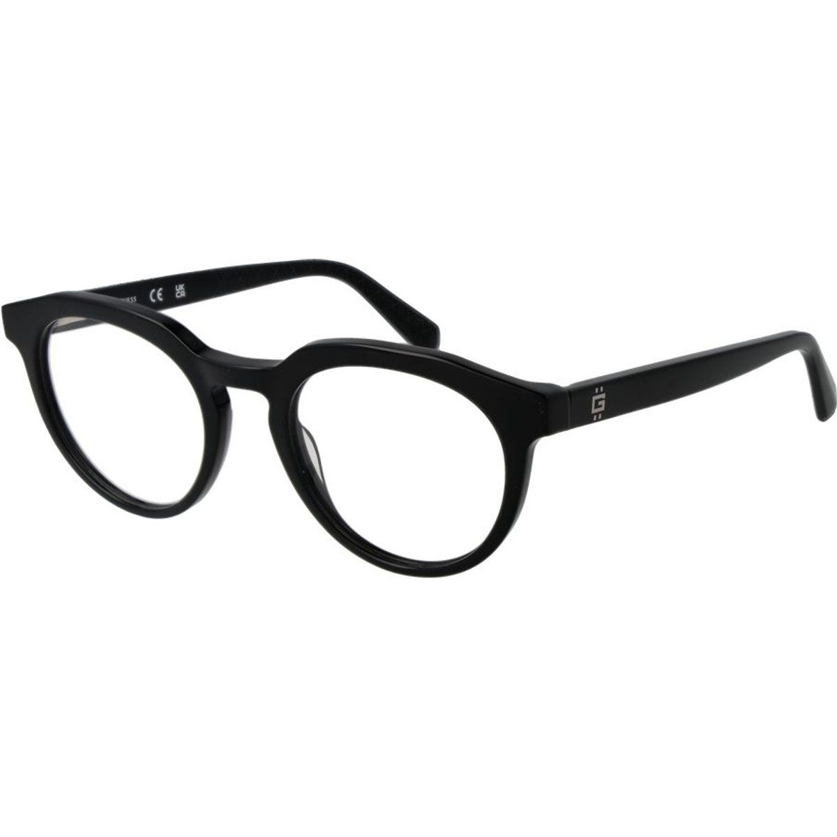 Schwarze Runde Acetat Gestell Brille