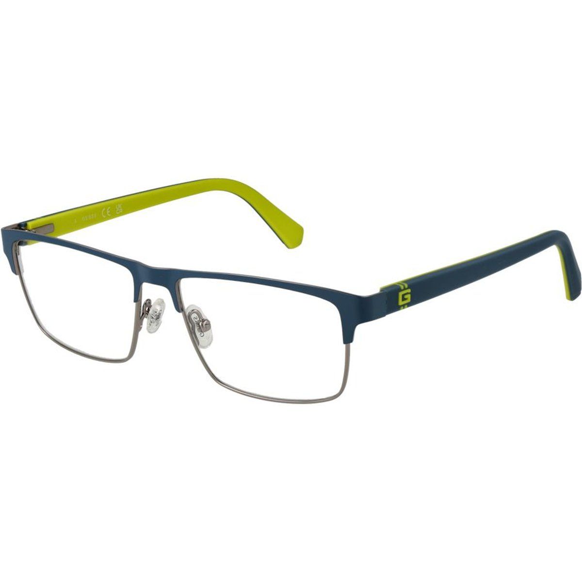 Rechteckige Metallrahmen-Brille
