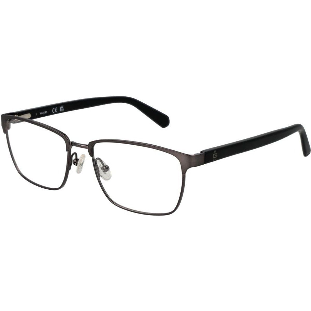 Rechteckige Brille mit Metallrahmen