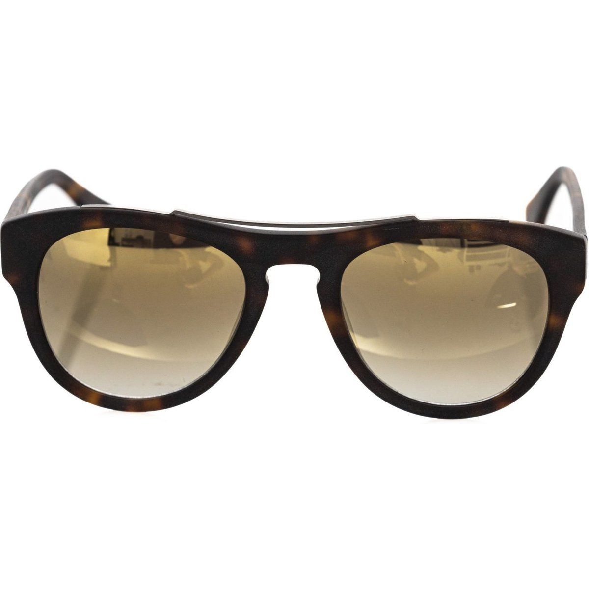 Runde Sonnenbrille mit Schildpattmuster