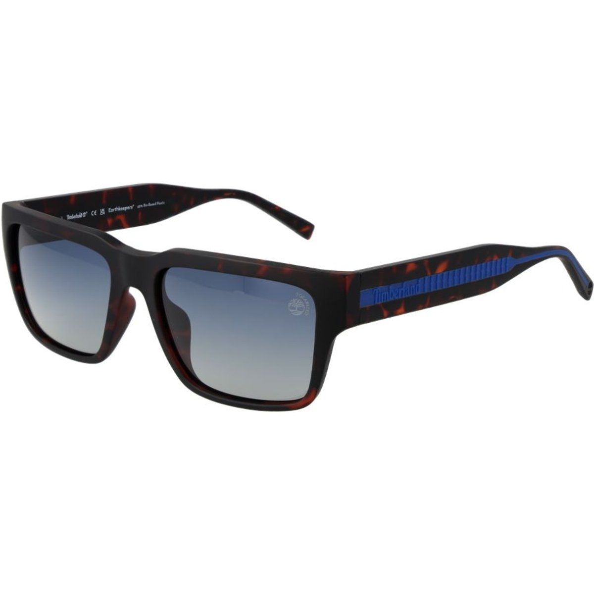 Klassische eckige Schildpatt-Sonnenbrille mit Polfilter