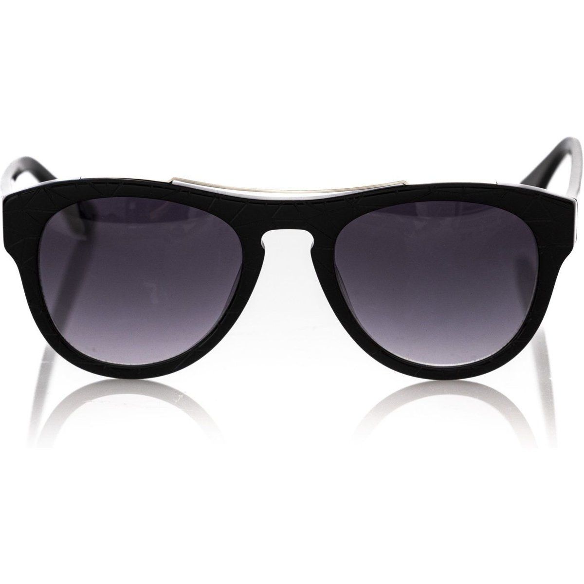 Klassische Sonnenbrille mit schwarzem Rahmen