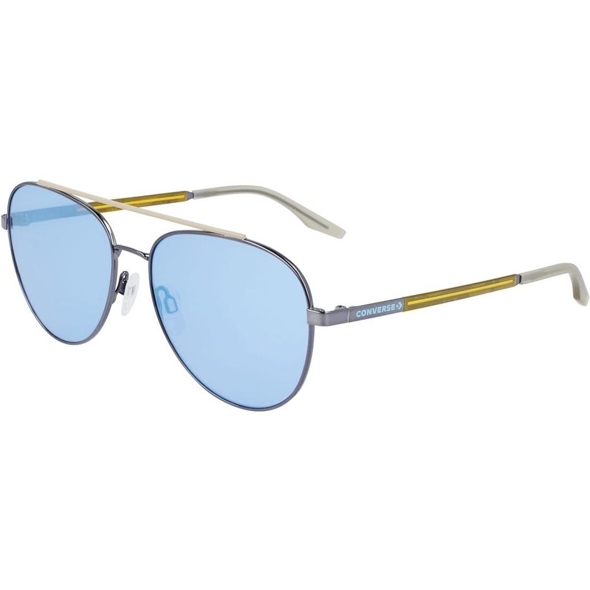 Pilotenbrille mit blauen Gläsern